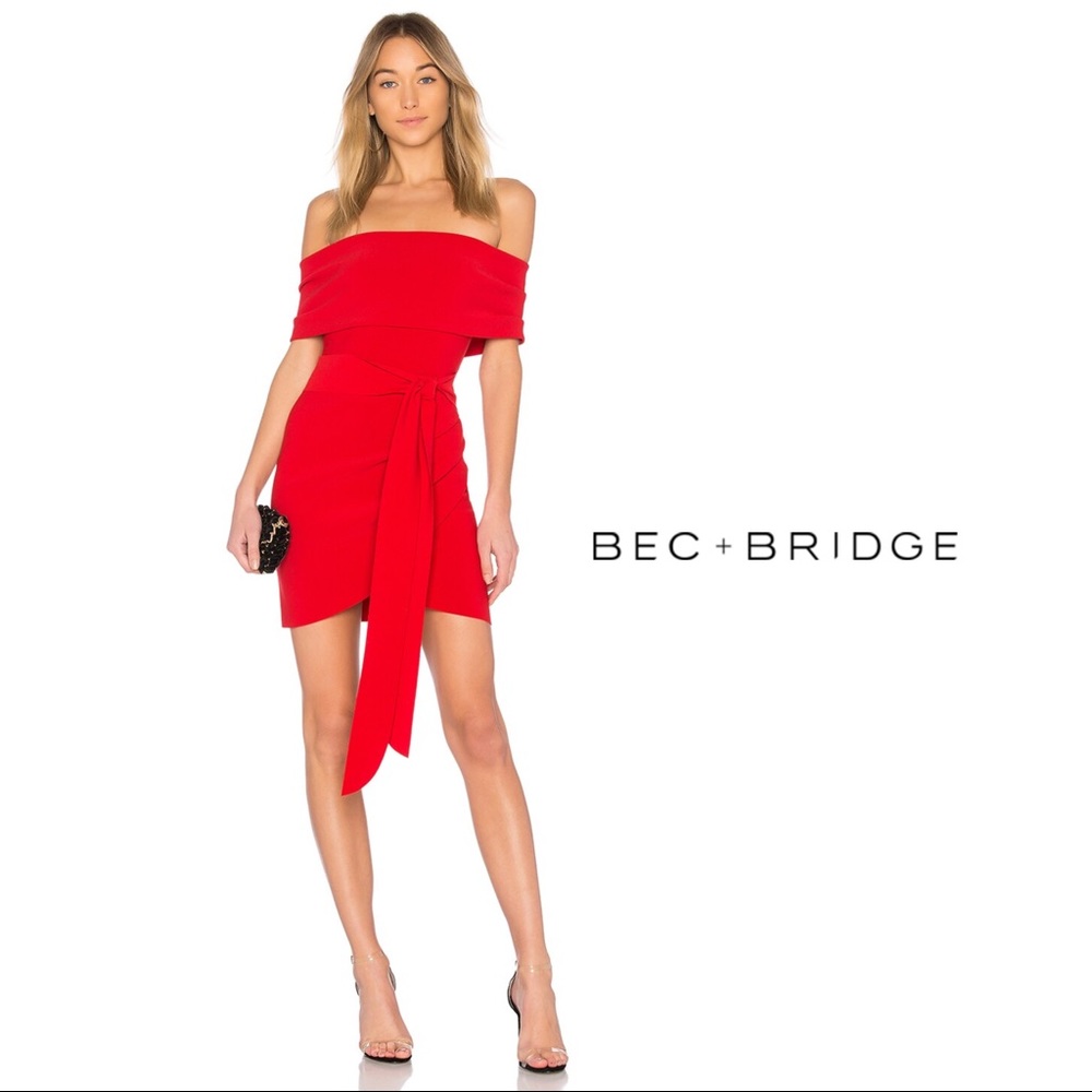BEC + BRIDGE Marvellous Mini Dress in Raspberry